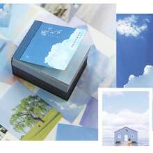 400 件不重复复古便签，适用于剪贴簿，美观便签，适用于子弹日记本，柔软无酸纸，学校用品，返校 - 彩色 - 查看 9