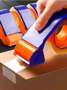 Aplicador de Fita Adesiva Suporte Fita Durex Embalagem Caixas Suporte de Mão Plástico Fita Embalagem - 1 Suporte Fita Durex (NS-4533) - Visão 1