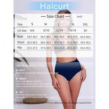 Women's High Waisted Swim Bottoms Swimsuit Full Coverage Bikini Bottoms - Navy - View 6