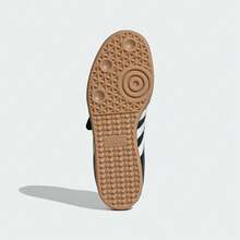 Adidas Originals Women's ORIGINALS SAMBA JANE SHOES Celebrity Same Style "T-Strap Shoes" Classic Hook And Loop Mary Jane Flat Sneakers JQ6445 - Black - View 3