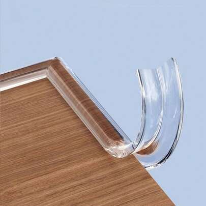 1 Pack Silicone Table Corner Guards, Pre-Glued Protective Strips, Multiple Size Options, Suitable For Furniture, Cabinets, Tables, Drawers, Protect Edges, Safety Bumpers, Reduce Damage To Tables, Versatile Protection