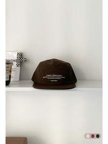 Soft Top Summer Outdoor Versatile Quick-Dry 5-Panel Hat, Unisex Large Size, Minimalist Hip-Hop Street Skateboard Dance Flat Brim Hat, Women's Summer Sun Hat, Brand Letter Embroidery Baseball Cap, Fashion Snapback - Small Letters Short Brim Quick Drying - View 20