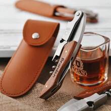 1 Piece Of Personalized Custom Wooden Handle Bottle Opener, Laser-Engraved Bottle Opener, Engraved Wedding Gift Prepared For Groomsmen, Bride's Father, And Ushers, Employee Gift, Party Gift, Wine Bottle Opener - Wooden-handled Corkscrew Bottle Opener - View 5