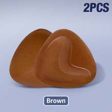 Double-Sided Sticky Bra Adhesive Bust Pad Push Up Bra Inserts, Invisible, Reusable One Second Lift - Brown - View 10