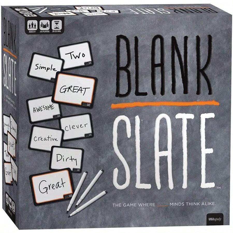 BLANK SLATE, Where Great Minds Think Alike, Fun Family-Board Game, Word Association Party Game, Easy To Learn, Fun To Family Game Night, 3-8 Players, Ages 8+ - 遊戲 - 查看 1