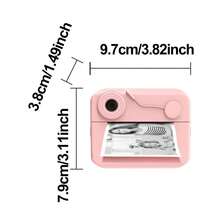 儿童相机即时打印，数码相机，适合3-12岁儿童的圣诞节生日礼物，适合幼儿的即时相机，适合5 6 7 8 9岁男孩女孩的便携式相机玩具 - 彩色 - 查看 3