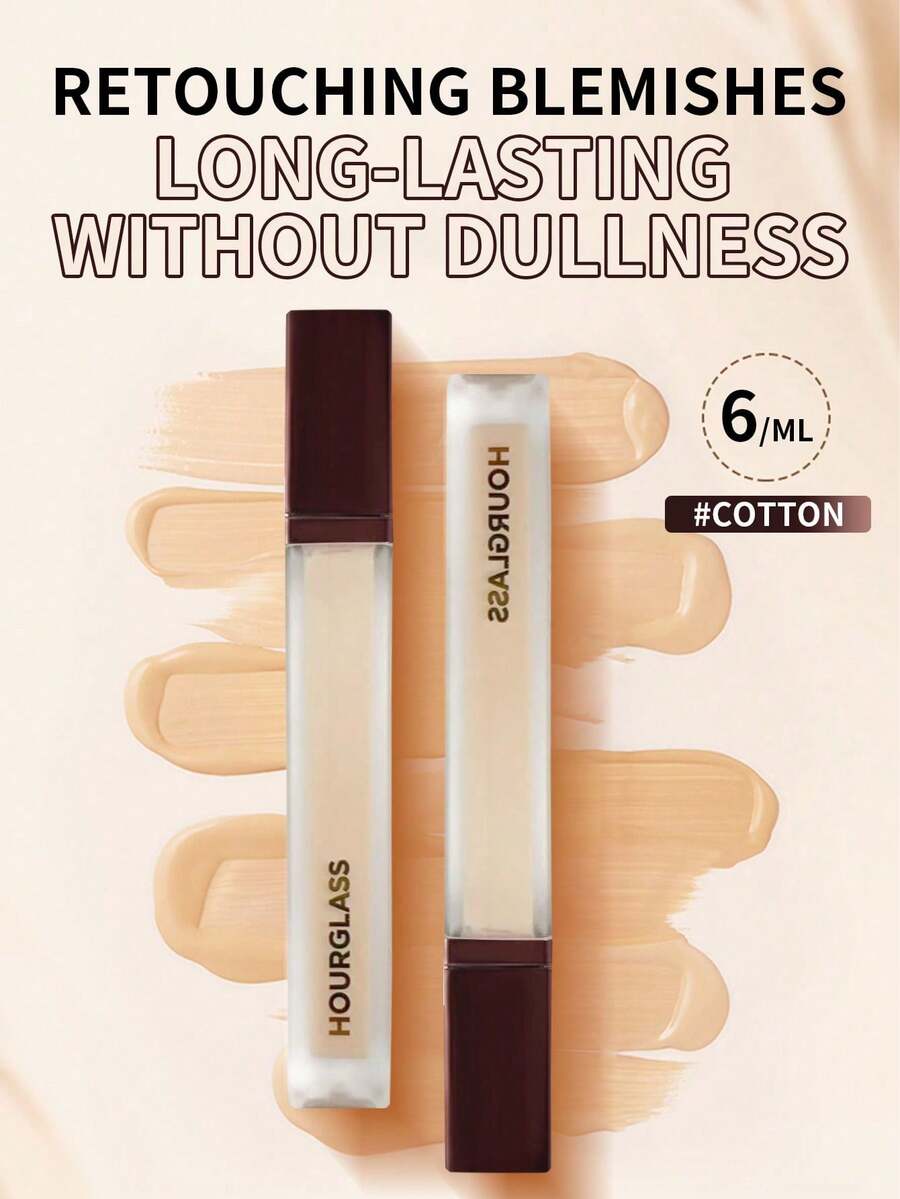 Hourglass Vanish Airbrush遮瑕膏 6毫升/0.2盎司 | 全效遮瑕，喷枪妆效 | 有效遮盖瑕疵和黑眼圈 | 持久不卡粉配方 | 轻盈无痕质地，打造无瑕妆容 | 水润柔滑配方，呈现自然透亮妆效 - Cotton 2 - 查看 1