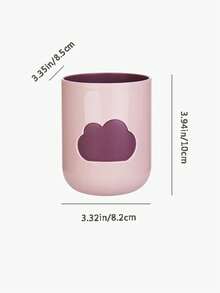 Personalized Minimalist Double-Layer Cloud-Shaped Mouthwash Cup, Personalized Minimalist Cute Couple Set Household Water Cup Rinsing Cup, Customized Household Toothbrush Cup, Toothbrush Holder, Dental Cup, Travel Portable Couple Toothbrush Cup, Customized Rinsing Cup