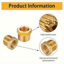 1/6/12pcs 3/4" To 1/2" Internal Threaded Adapter, Suitable For Kitchen, Bathroom, RV Plumbing And Various Piping Connections, High Pressure Pipe Connector