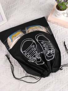 50 Peças Bolsa de Armazenamento de Sapatos de Viagem Portátil - Bolsa Transparente à prova d'água, Bolsa de Sapato Não Tecida, Organizador de Armário, Bolsa à Prova de Poeira, Bolsa Suspensa de Organização de Roupas, Para Organização e Armazenamento, Para Casa, Escritório, Escola, Acessórios de Sapatos e Botas, Material Escolar