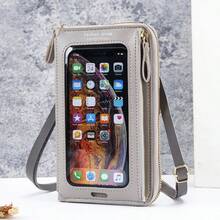 Individuell anpassbare, multifunktionale Touchscreen Umhängetasche, wasserabweisender und strapazierfähiger Stoff, präzise Touchscreen-Funktion, Mini-Geldbörse, modische Umhängetasche für Frauen, Neuheit für den Sommer, großes Fassungsvermögen mit mehreren Fächern für Handy, Karten, Münzen, verstellbarer Riemen für bequemes Umhängetragen - Verschiedenfarbig - Übersicht 14