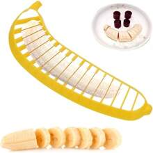 Banana Slicer - Quick And Safe Banana Cutter For Even Slices, Easy Kitchen Gadget For Kids And Adults, Perfect For Snacks, Fruit Salads, Desserts And Meal Prep