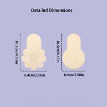 10pcs/20pcs Disposable Lifting Breast Stickers, Anti-Bump Invisible, Traceless, Ultra-Thin, Breathable, Gathered, Lifted, Anti-Drooping, Non-Woven Nipple Stickers, Invisible Nipple Stickers, Anti-Bump Nipple Cover, Women's Underwear Accessories