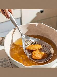 1 件不锈钢滤锅、意大利面滤锅、煎勺过滤器、煎烤过滤器，适用于煎炸、火锅和烘焙 - 易于排水、耐热、可用洗碗机清洗 - 餐厅和家庭使用的完美圣诞礼物 - 彩色 - 查看 1