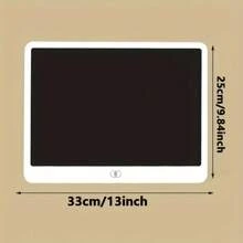 16-Inch Large LCD Writing Tablet, Includes Erasable Electronic Doodle Board - Portable Drawing Board Suitable For Teenagers And Adults, Great For Home, Office, School - Ideal Holiday Gift, School Supplies, White PVC Material, Battery-Powered (Non-Rechargeable)
