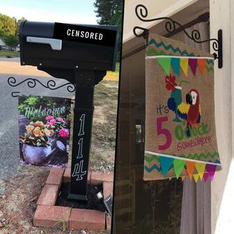 New Garden Flag Stand, Wall Garden Flagpole, Wall-Mounted Outdoor Flagpole, Garden Flagpole Wall Courtyard Flag Stand, Outdoor Garden Decorative Flag Wall-Mounted