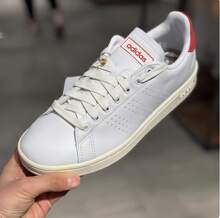 Adidas ADVANTAGE Plain Color Patchwork Minimalist Flat Low-Top Casual Sports Sneakers