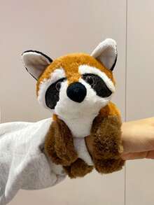 可爱动物毛绒玩具套装，包括大象、兔子、树懒、浣熊和独角兽，配有拍手环，创意设计，可佩戴在手腕上，是送给朋友的独特圣诞节和新年礼物，毛绒玩具，圣诞节，趣味毛绒动物