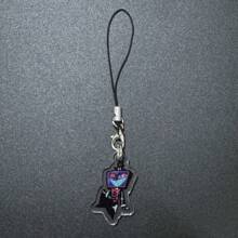 Anime GOODS Anime Acrylic Keychain -Vicky Charlie Alastor Cute Y2K Cartoon Pendant, Suitable For Bags And Keys, Perfect Gift For Fans, Cosplay Accessories Car Key Bag Backpack Small Jewelry Key Ring Accessories Creative Student Gifts Anime Derivatives, Creative Backpack Pendants, Car Key Pendants, Acrylic Keychains, Japanese Comic Pendants, Neko Contents Seed Keychain Collectibles, Pendants, Otaku Collection Gifts, Cheap Gifts School Letter Car Accessories Goth