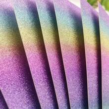 24PCS Rainbow Stripe Card Paper, Decorative Paper, Craft Paper, Cardboard, Handmade Paper, A4 Size Unique Rainbow Colored Shiny Paper, Can Be Cut And DIY Various Styles, Can Make Invitation Cards, Decorative Cakes And Desserts School Supplies,Back To School - Color - View 7