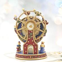 Rotary Ferris Wheel Resin Music Box, Decor Ornament, Gift For Birthday, Holiday, Anniversary