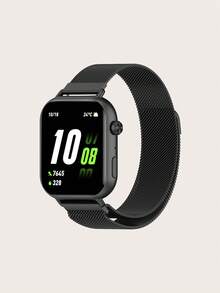 1 pieza Banda de reloj inteligente de acero inoxidable de unicolor con liberación magnética rápida y diseño hueco de estilo Milanés, compatible con Honor Watch Rossini 2i - Para Rossini 2i - Ver 15