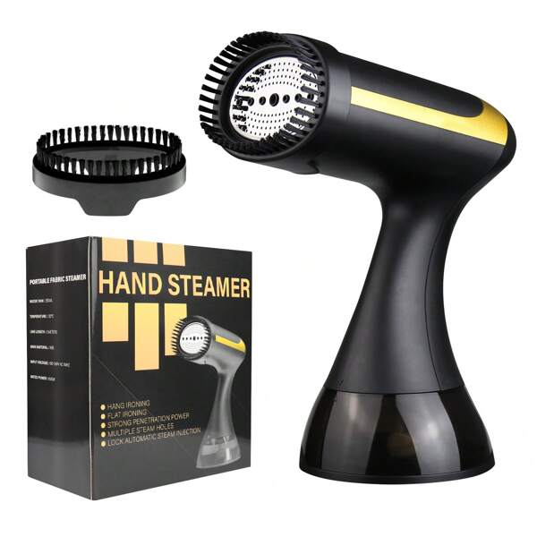 Hand-Held Garment Steamer, 1500W Home Mini Portable Fabric Steamer With 2M Cord & 300ml Water Tank, Fast 20s Heating, Suitable For Home Clothes - Comes With Brush Head, Ironing Glove
