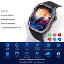 Eytlptoc New Men Smart Watch, Fashionable Appearance (Dial/Answer Calls), Large Touchscreen, Metal Body Men's Smart Watch, Suitable For Men/Women Sports Watch, Music Control Playback. Compatible With Android And IOS Phones, A Great Gift For Friends!