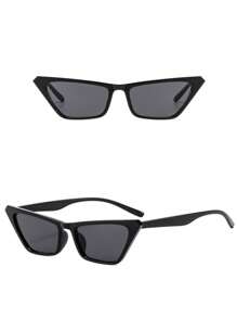 1 Pair Triangle Cat Eye Fashion Glasses For Women, Wear Makes You Look Youthful, Stylish And Charming, Suitable For Party, Business, Travel, Dining, Photography, Festivals And Accessories