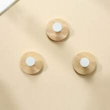 1pc/3pcs Wooden Clothes Hook, Single Peg Wall Mount Hanger Rack For Bathroom Cabinet, No Drilling Required - Multicolor - View 14