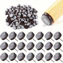 50pcs Felt Chair Leg Gliders - 20mm Round Slide Nails For Wooden Chairs & Tables, Soft Floor Protection With Storage Box - Multicolor - View 1