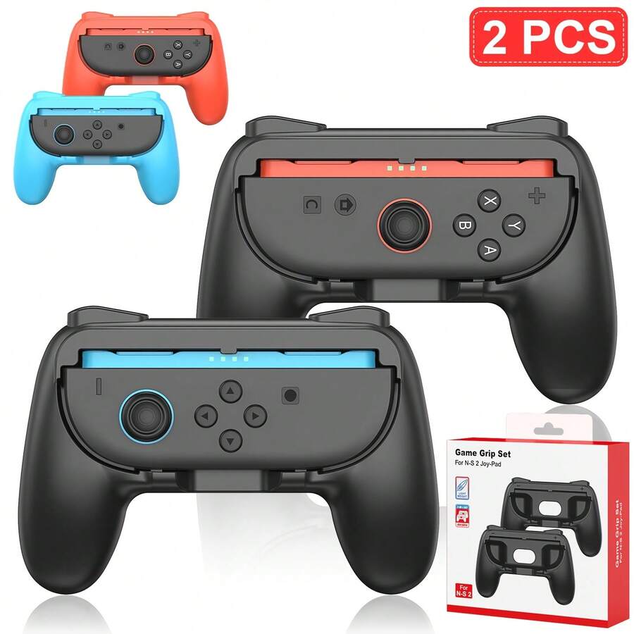Lmcpa Joy-Con Grips For Nintend Switch 2 (2025), Ergonomic Anti-Slip Handle Kit Accessories For Switch New Gen 2025 Joy Cons Controller, 2 Packs - Multicolor - View 1