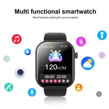 1pc 2.01" Large Screen Upgraded Unisex Smart Watch With Wireless Calling, Message Receiving, Pedometer, Calorie Counter, Alarm, Weather Forecast, Multiple Sports Modes, Customizable Dial, Multi-Functional Smart Watch Compatible With IOS And Android Smartphones