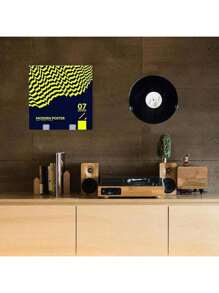 12pcs Vinyl Wall Mount,Acrylic Shelves,Vinyl Shelf,Vinyl Record Wall Mount Display Holder No Screws,Self Adhesive Clear Acrylic Vinyl Record Hangers Stylish Acrylic Album Holder For Home And Office