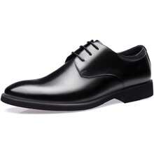 Mens Dress Shoes Modern Classic Slip On Oxfords Formal Casual Business Wedding Work Lace-Ups, US Size 4-14 - màu nâu - Xem 9