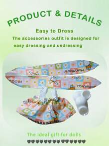 1 Set 17cm Doll Outfit Making Kit For Labubu - Multiple Adorable & Cool Styles (Clothes+Head Ornament+Shoes) /DIY Fashion Gift Set For Girls Kids & Friends/Cute Birthday Party Costumes, Stylish Easter Christmas Outfits (Doll Not Included) /Fun Music Festival & Summer Travel Role Play Accessories