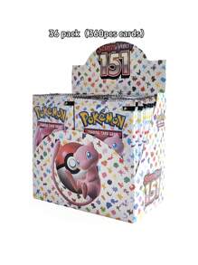 pokemon (Calidad básica de papel, solo para exhibición) Paquete de refuerzo de las Cartas Pokémon del Juego de Cartas Coleccionables de Pokémon Scarlet & Violet 151, colección de tarjetas, juguetes, regalo