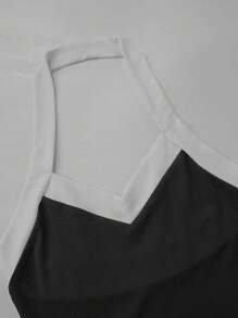 FQLWL Summer Panelled Elegant 2 Pieces Set Cocktail Party Outfits For Women Backless Halter Crop Tops Shorts Set