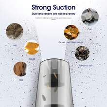 Easypie Selection 1 pieza Aspiradora de coche de alta potencia de 90W - Portátil, de alta potencia, aspiradora de mano con cable de alimentación extra largo y bolsa de aspiración - Kit de accesorios de limpieza del interior del coche, mejor regalo para amigos, graduación, vuelta al colegio, decoración navideña, San Valentín, padres, Halloween, Acción de Gracias, personalizado, cumpleaños, Año Nuevo