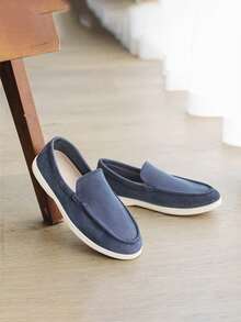 男士便士乐福鞋，夏季时尚小众一脚蹬休闲透气户外乐福鞋老款时尚秋季婚礼商务正装鞋英伦风格透气休闲软底鞋 - 彩色 - 查看 10