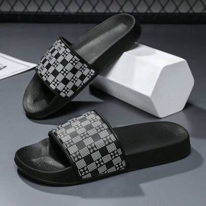 Men's Casual Slip-On Slippers, Lightweight, Comfortable And Soft, Versatile For Everyday Wear, Summer