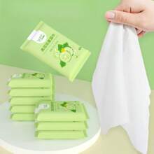 7pcs/Pack Portable Wet Wipes For Daily Cleaning, Suitable For Outdoor Travel, Going Out, Students, Kitchen, Bathroom, Home, Picnic, Christmas, Halloween