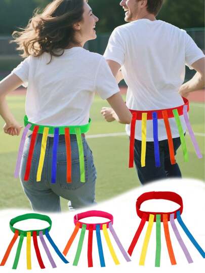 14/7/1pc Catch Game Belt Leg Competition Belt, Adult Field Games, Stretchable Catch Training Equipment, Colorful Outdoor Catch Game Belt - Outdoor Yard Carnival Party Supplies, Suitable For Camping, Picnic, Beach, Outdoor Sports Day, Family Gathering, Birthday Party, Back To School Party Activities, Fun Team Skill Training Activities (Colors And Styles Random)
