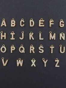 字母吊坠仿珍珠项链 | 华丽密镶锆石搭扣优雅女士派对珠宝