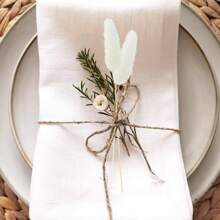 60/120 Pezzi di Fiori Naturali Essiccati per Decorazione, Fiori di Erba di Coda di Coniglio Naturali Essiccati, Erba di Pampas Essiccata, Utilizzati per Decorazione Domestica, Decorazione Matrimonio, Decorazione Festa, Artigianato Fai-da-te, Accessori per Servizi Fotografici, Decorazione a Tema, 45cm (Bianco)