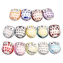 10 piezas/Paquete Cuentas de cerámica con mariposa pintada a mano, cuentas sueltas de varios estilos 17x13mm, elegante casual y adorable estilo infantil, colorido verano hecho a mano DIY para elaborar pulseras, collares, joyas, colgantes y accesorios