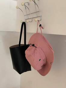 1 件纯色户外钓鱼帽，男女款透气防晒渔夫帽，四季薄款牛仔登山帽