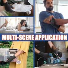 Guantes de compresión de medio dedo - Agarre antideslizante, transpirable para escribir y hacer deportes, soporte para la mano - Guantes sin dedos para la palma