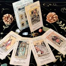 78 Vintage Tarot Cards For Beginners With PDF Guide, Game Gift For Friends And Family Gatherings