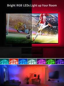 1pc 24keys Remote Control RGB LED Neon Light Strip - Dimmable, Flexible Silicone, For Sign, Bedroom, Gaming Room And Party Decoration, Versatile Applicable, Adjustable Lighting Modes